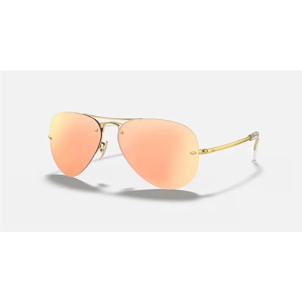Ray-ban RB3449 Polished Gold Frame/copper Mirror Lens RB3449 001/2Y 59