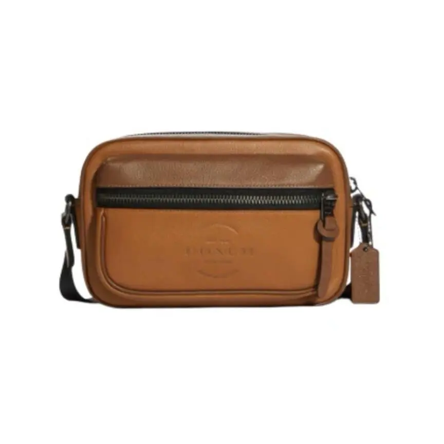 Coach Thompson Small Brown Pebble Leather Bag