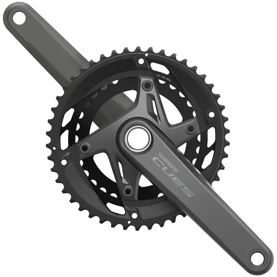 Shimano  - CUES FC-U6010-2 Crankset - CUES Crankset - EFCU60102EX62X - Black (UPC: 192790171951) 0