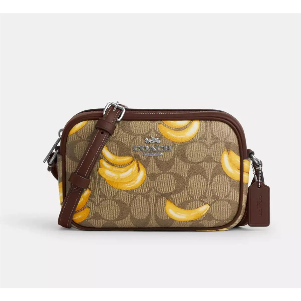 Coach Mini Jamie Camera Bag In Signature Canvas with Banana Print CR175