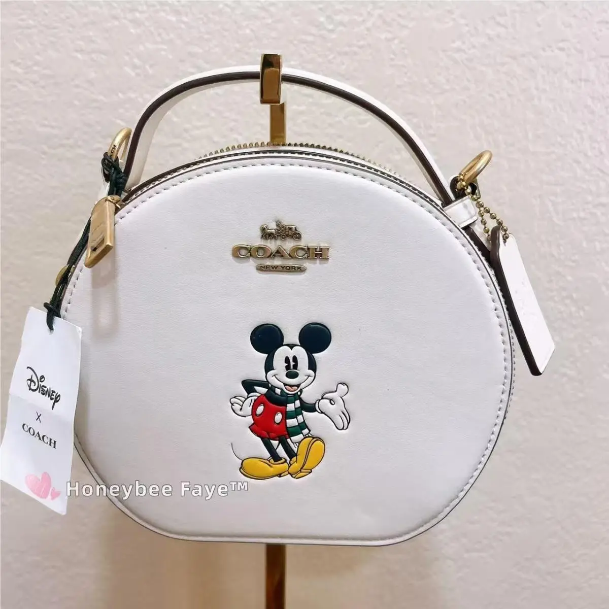 CM856 Disney X Coach Canteen Crossbody with Mickey Mouse Chalk Multi
