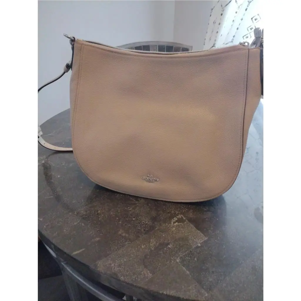 Coach 58036 Chelsea Hobo 32 Leather Shoulder Bag Beechwood Crossbody