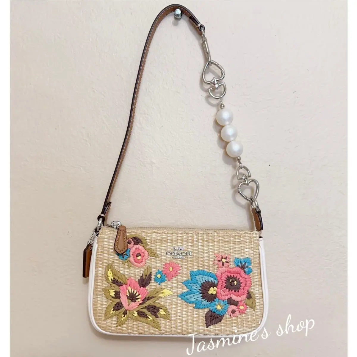 Coach Nolita 19 with Floral Embroidery CJ724