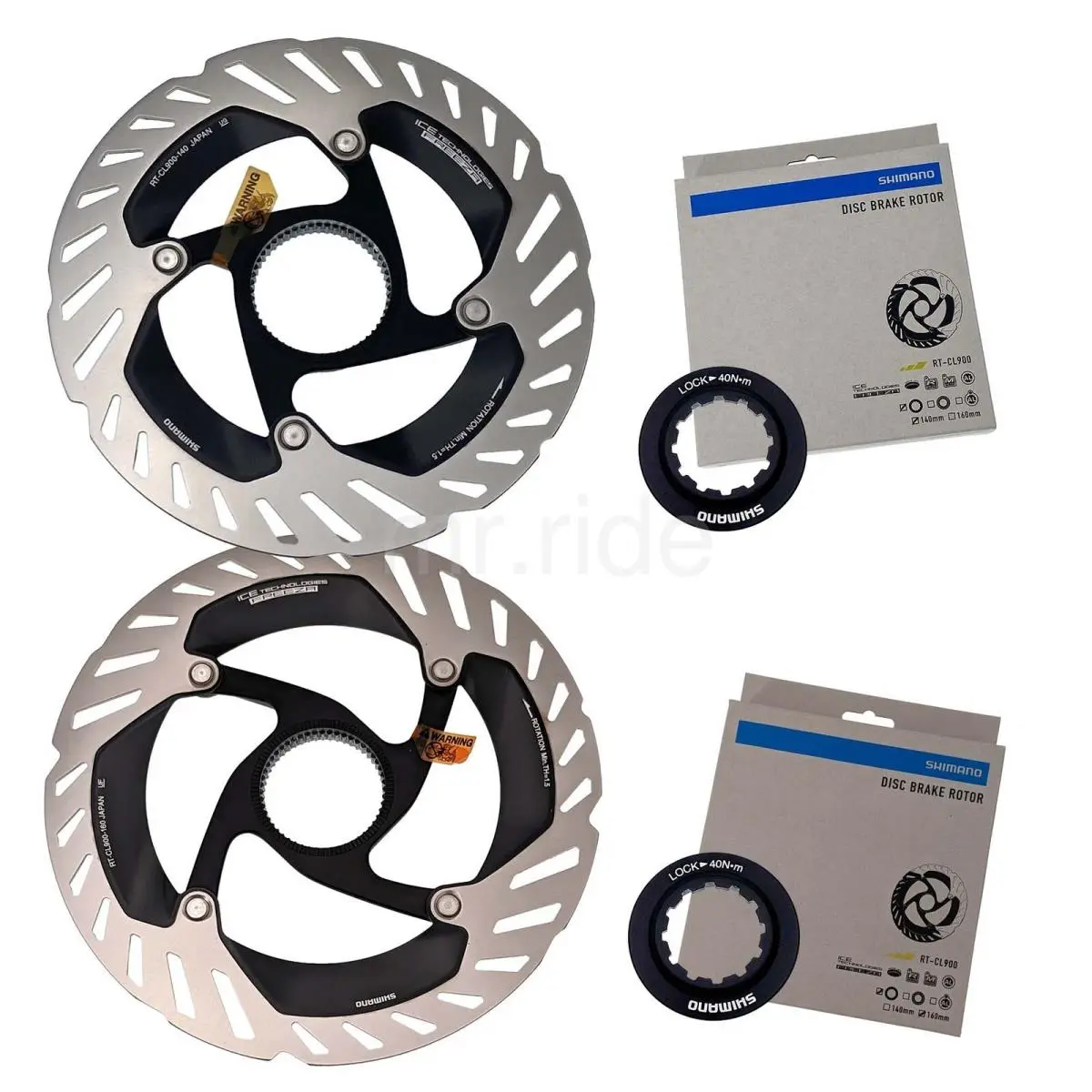 Shimano Dura-ace RT-CL900 Center Lock Int Bike Disc Rotors 160+140mm
