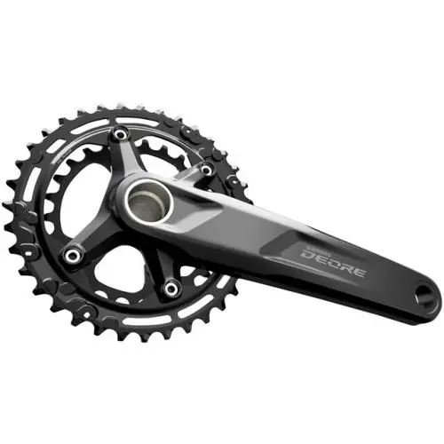 Shimano Deore FC-M5100-B2 Crankset - 175mm 11-Speed 36/26t Black