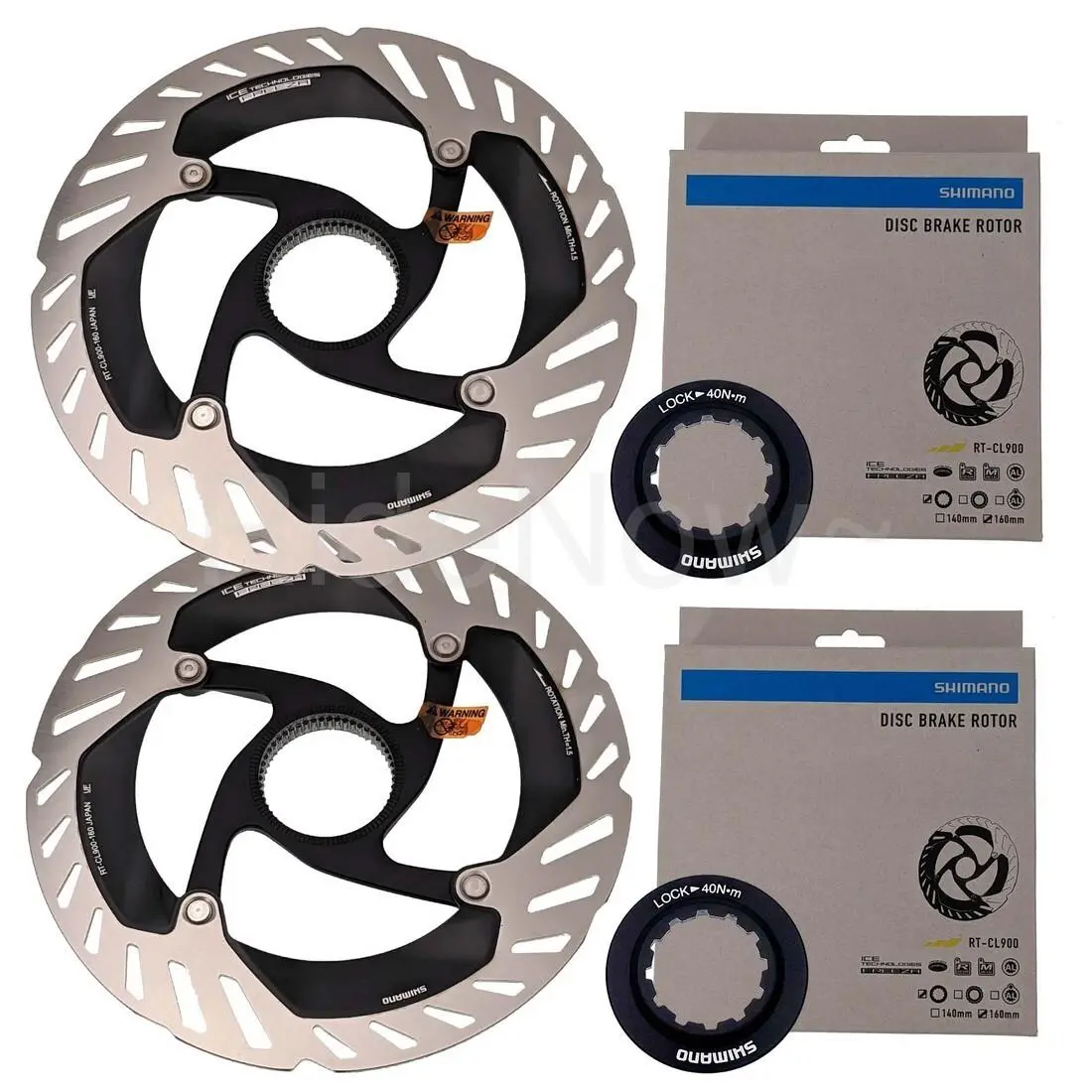 2 Shimano Dura-ace RT-CL900 Center Lock Road CX Bike Disc Rotor 160mm