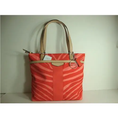 Signature Zebra Print Tote F23283 by Coach