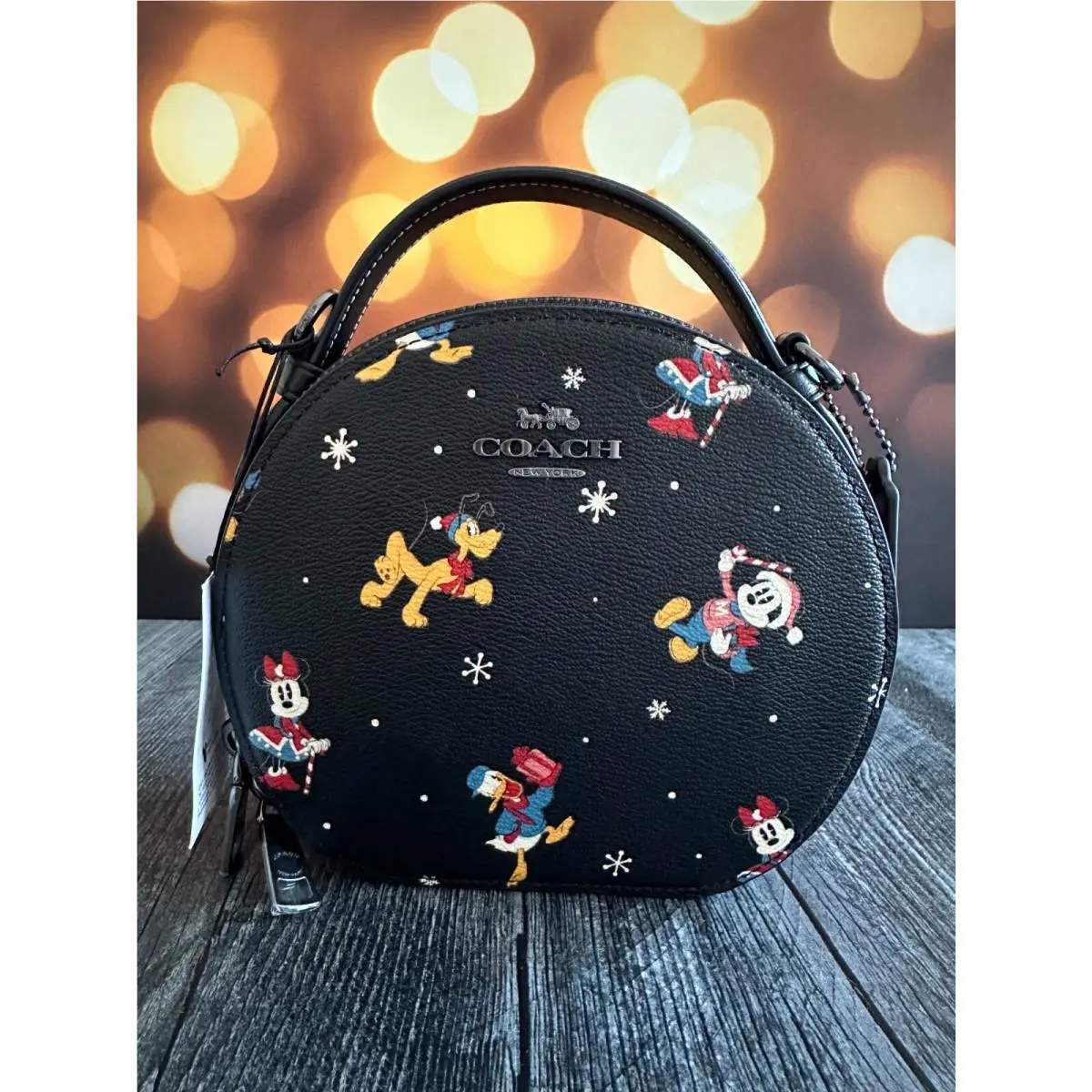 Disney X  Canteen Crossbody with Holiday Print CM846 by Coach