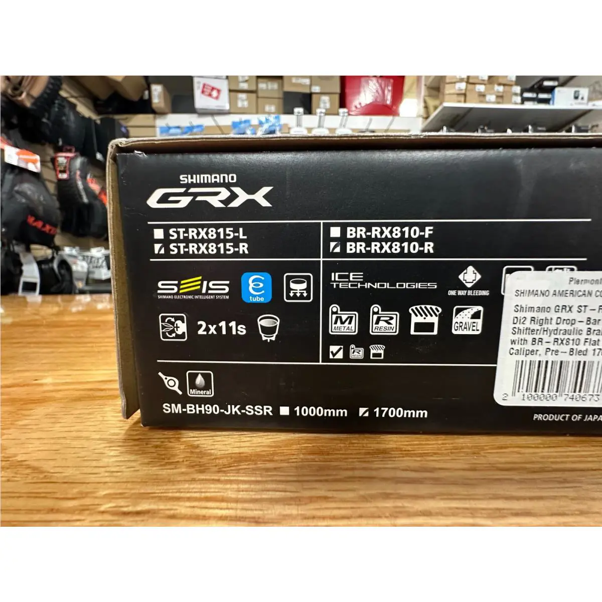 Shimano  - Shimano GRX ST-RX815 - GRX - ISTRX815R - Black 2