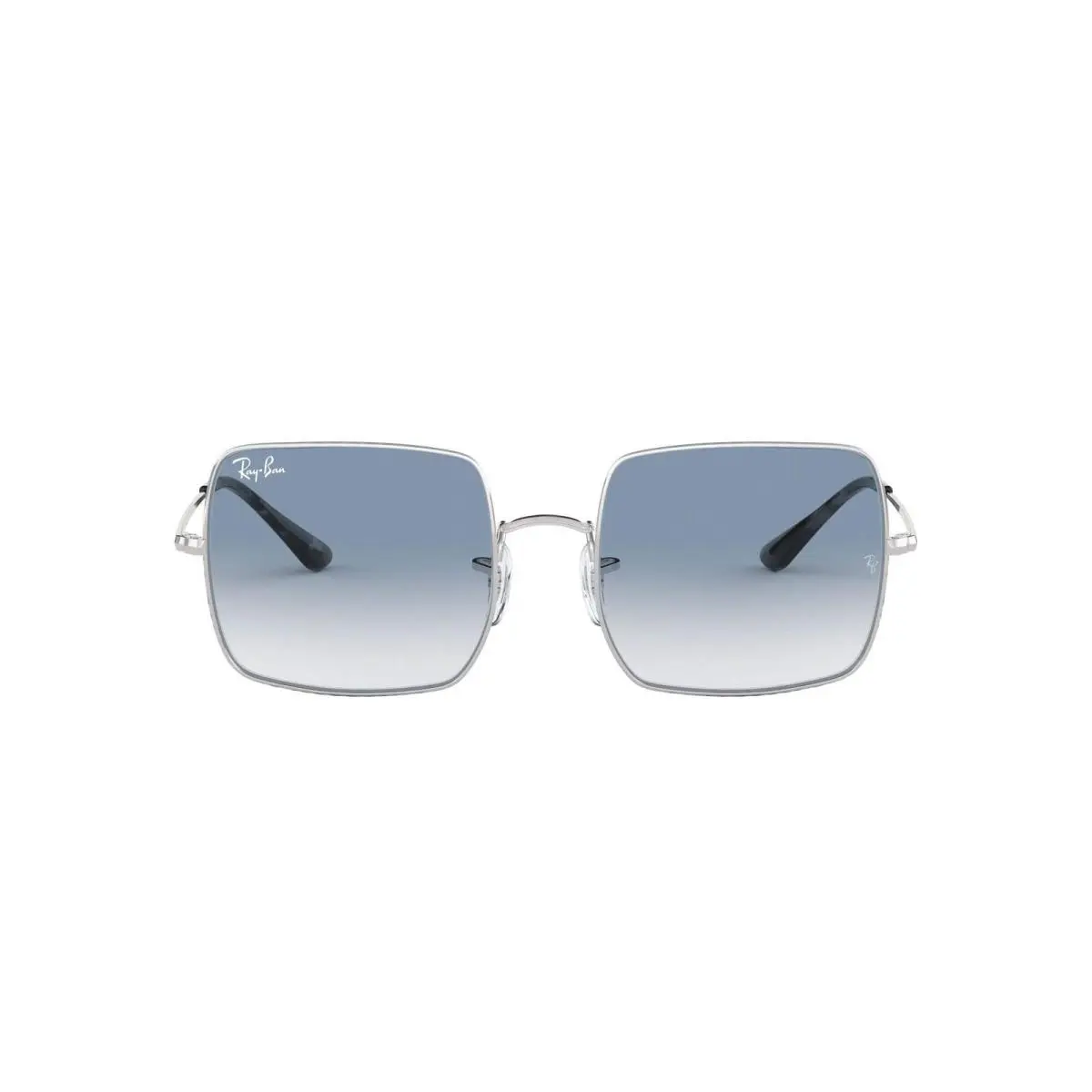 Ray-ban Women`s 0Rb1971 Square Sunglasses - Silver, Frame: Silver, Lens: Blue