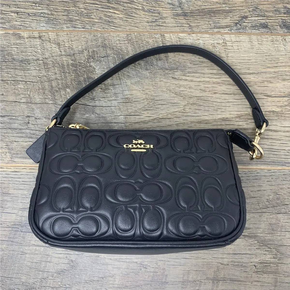 Coach Nolita 19 In Signature Leather CZ456 Black —