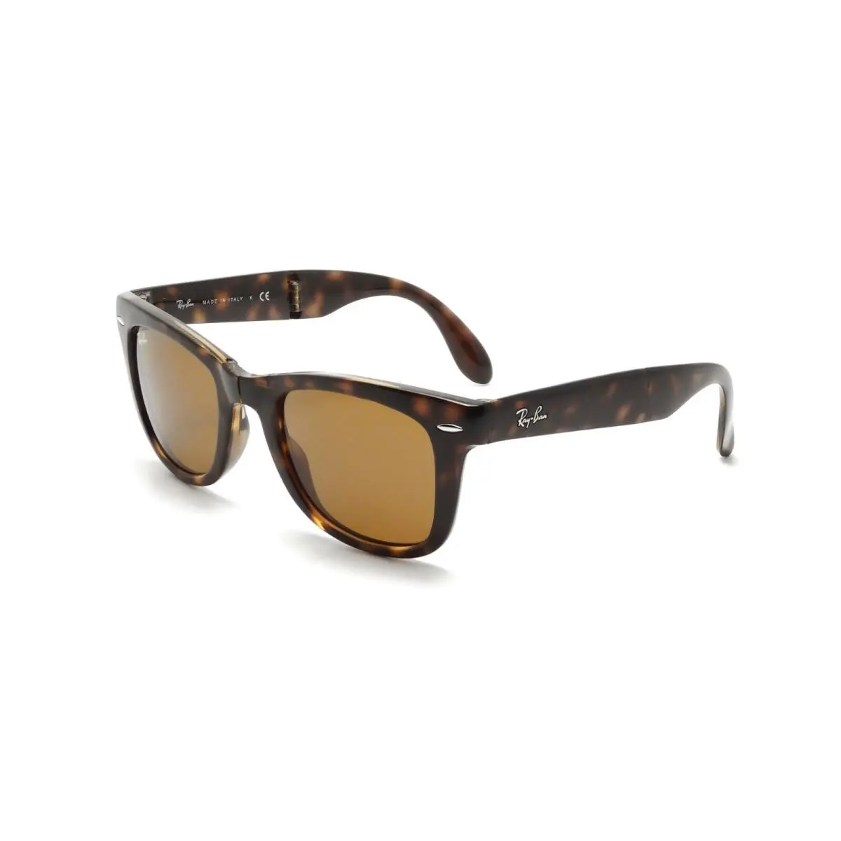 Ray-ban Folding Wayfarer Havana Frame Brown Lens RB4105 710-50 by Ray-Ban