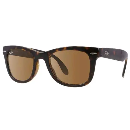 Ray-ban Wayfarer Folding Classic Havana Brown Lens Sunglasses RB4105 710/51 54