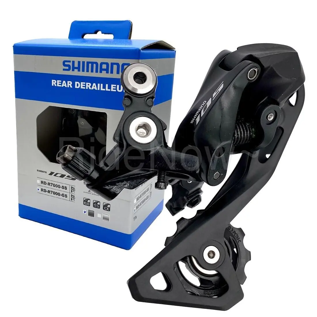 Shimano 105 RD-R7000-GS 11-Speed Rear Derailleur- 34T Medium Cage Black