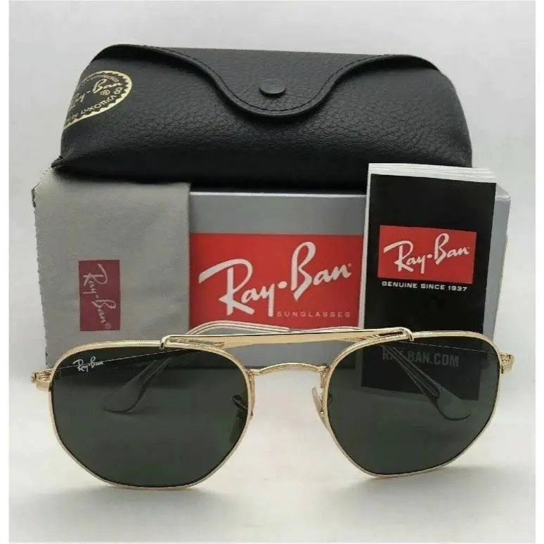 Ray-ban Sunglasses Marshal RB3648 001 53-21 Gold Frame w/ G-15 Green