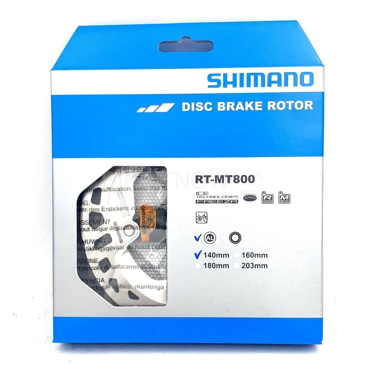 Shimano Deore XT RT-MT800 140 Bike Disc Brake Rotor Center Lock Ice Tech Freeza
