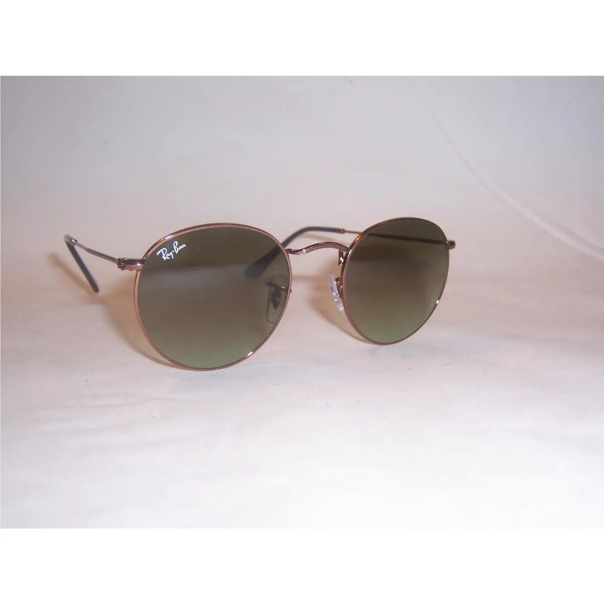 Ray Ban Round Metal Sunglasses 3447 9002A6 Bronze/green Gradient Brown 50MM