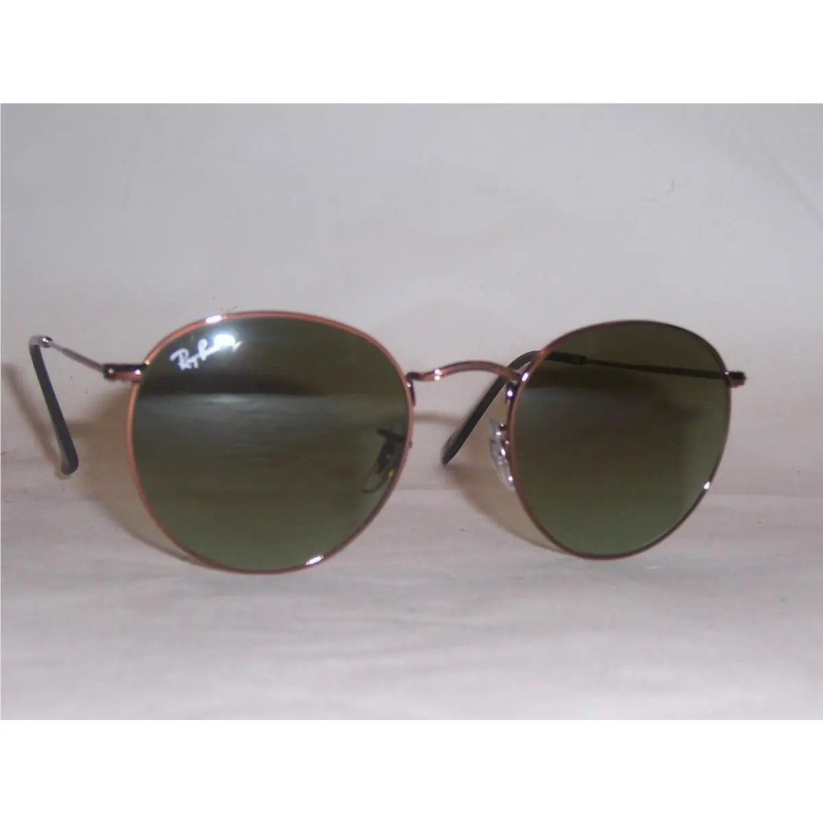 Ray Ban Round Metal Sunglasses 3447 9002A6 Bronze/green Gradient Brown 53MM