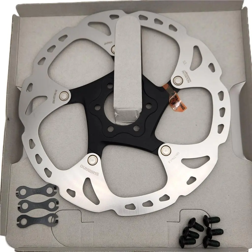 Shimano  - Deore XT SM-RT86 Disc Brake Rotor - ISMRT86M2 - Silver/Black (UPC: 689228744707) 0
