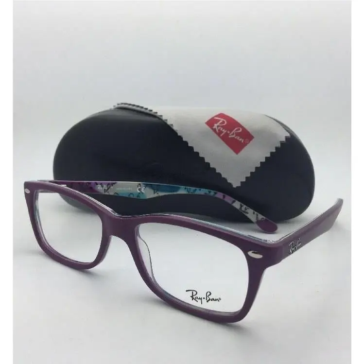 Ray-ban Eyeglasses Highstreet RB 5228 5408 53-17 Violet Frame w/ Multi-color