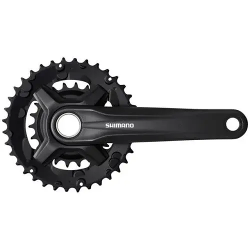 Shimano FC-MT210-2 Crankset - 175mm 9-Speed 46/30t 48.8mm Chainline Riveted