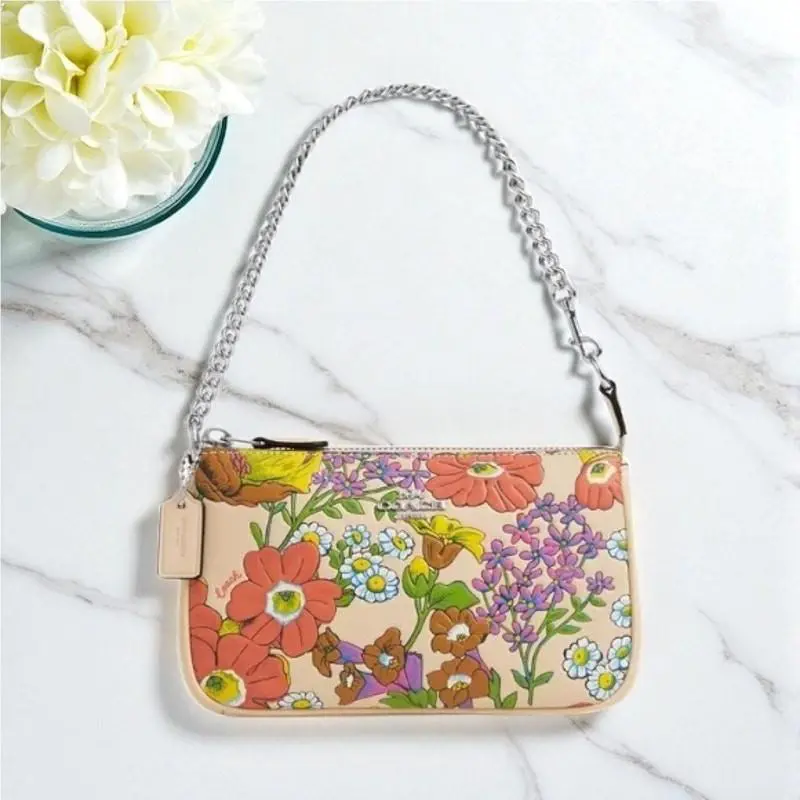 Coach Nolita 19 with Floral Print in Ivory Multi Leather CR365