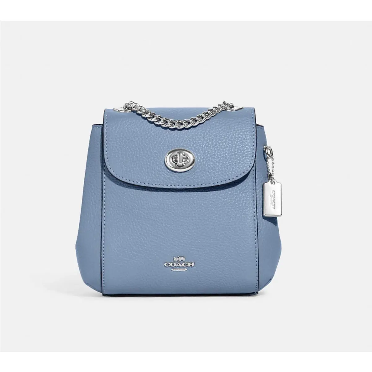 Coach Mini Convertible Backpack Silver/cornflower C5677