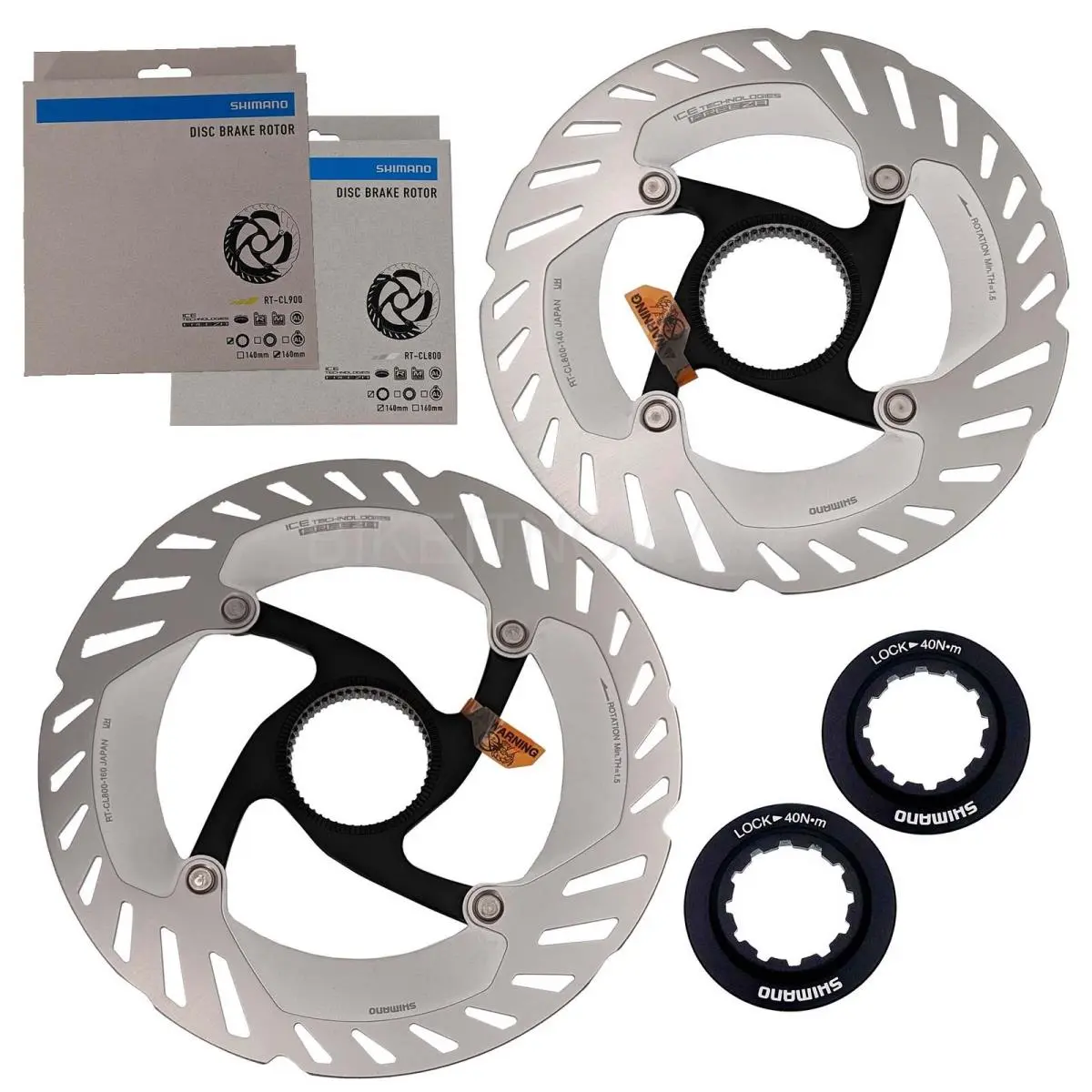 2023 Shimano Ultegra Grx Gravel RT-CL800 Center Lock Disc Rotor 160+140 Ice Tech