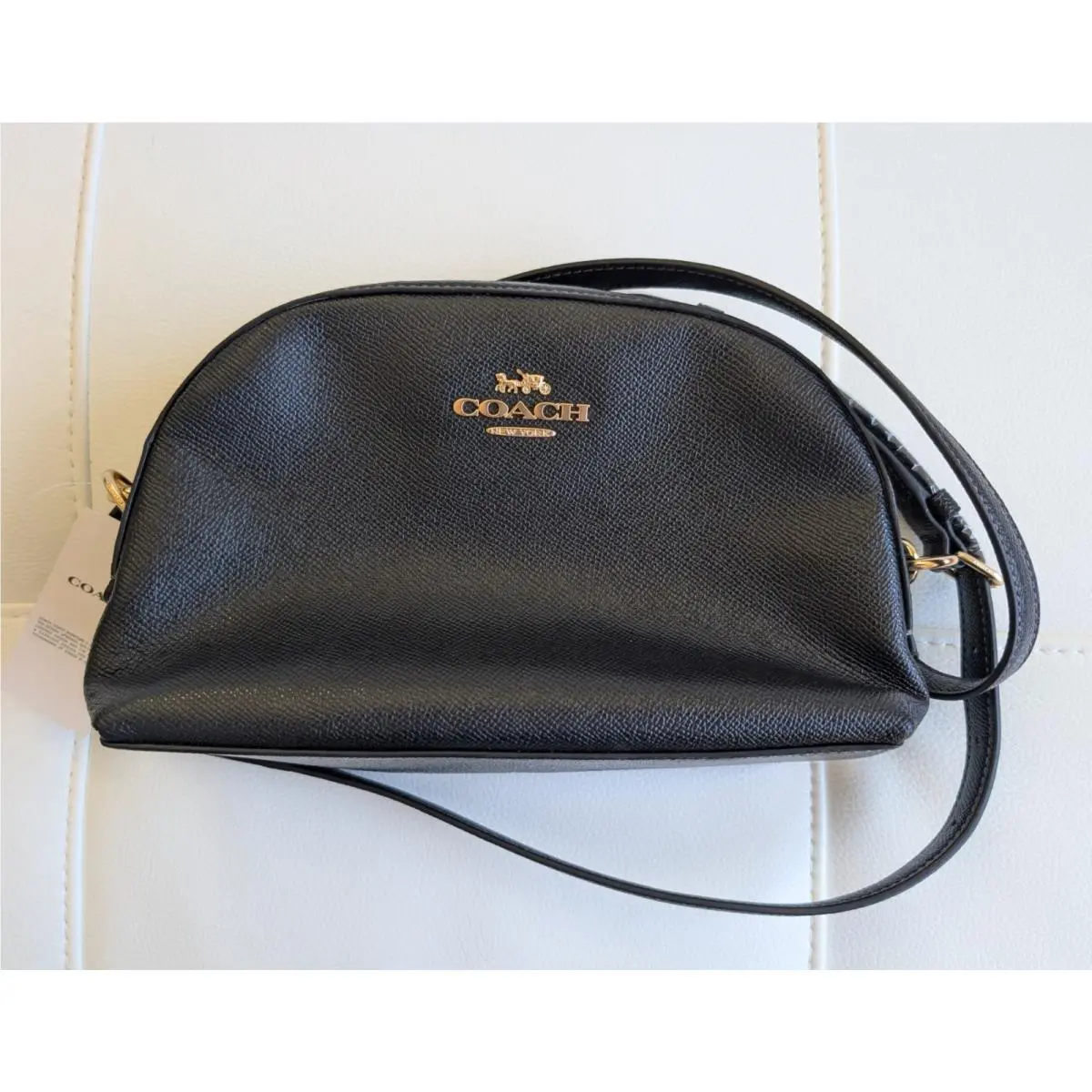 Beautiful Coach Leather Madi Crossbody Black Bag