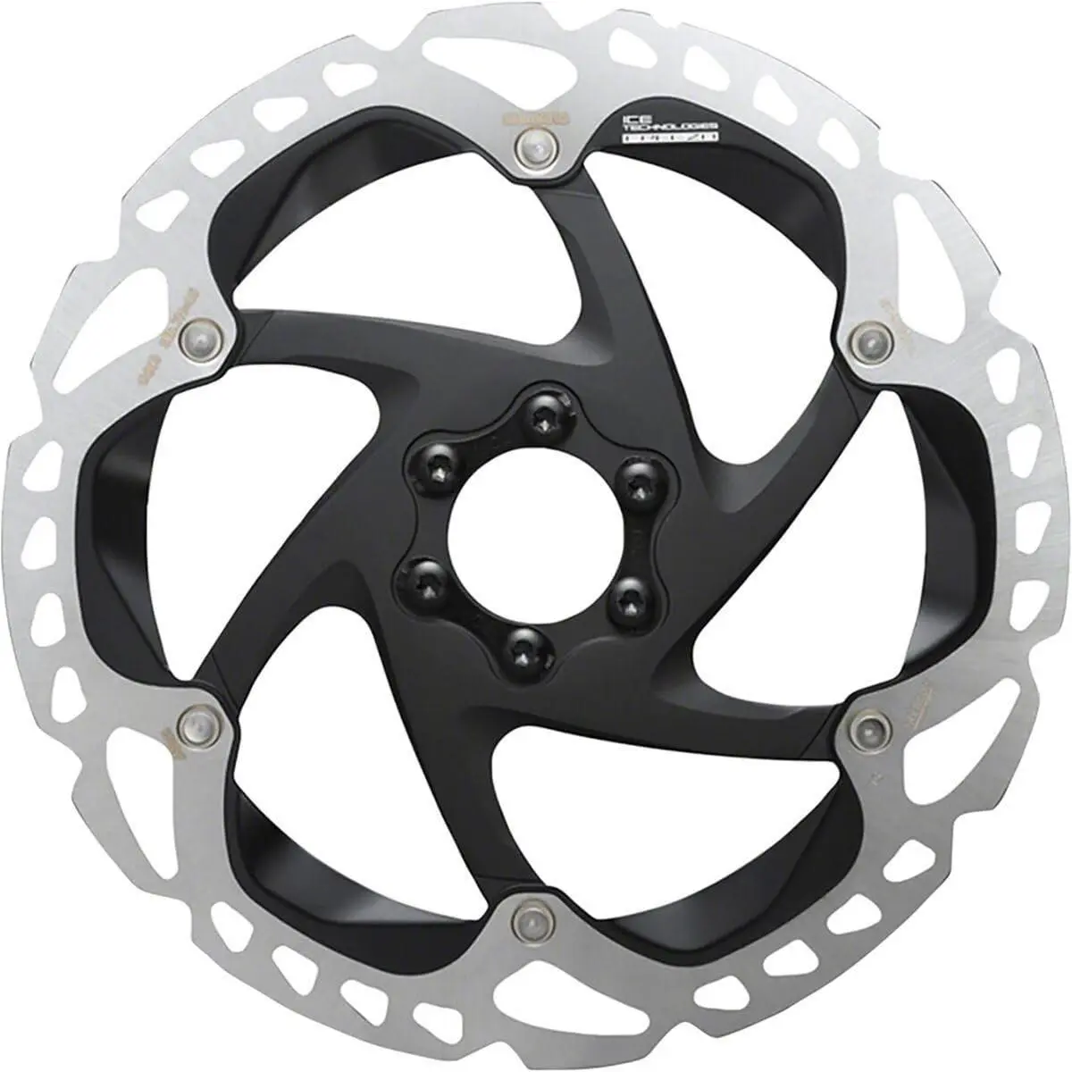 Shimano RT-MT905 6-bolt Disc Brake Rotor Black/silver 180mm