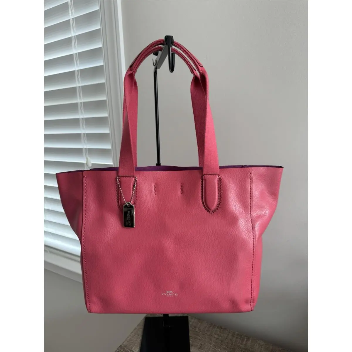 F58660 Strawberry Brightred Derby Tote Bag by Coach