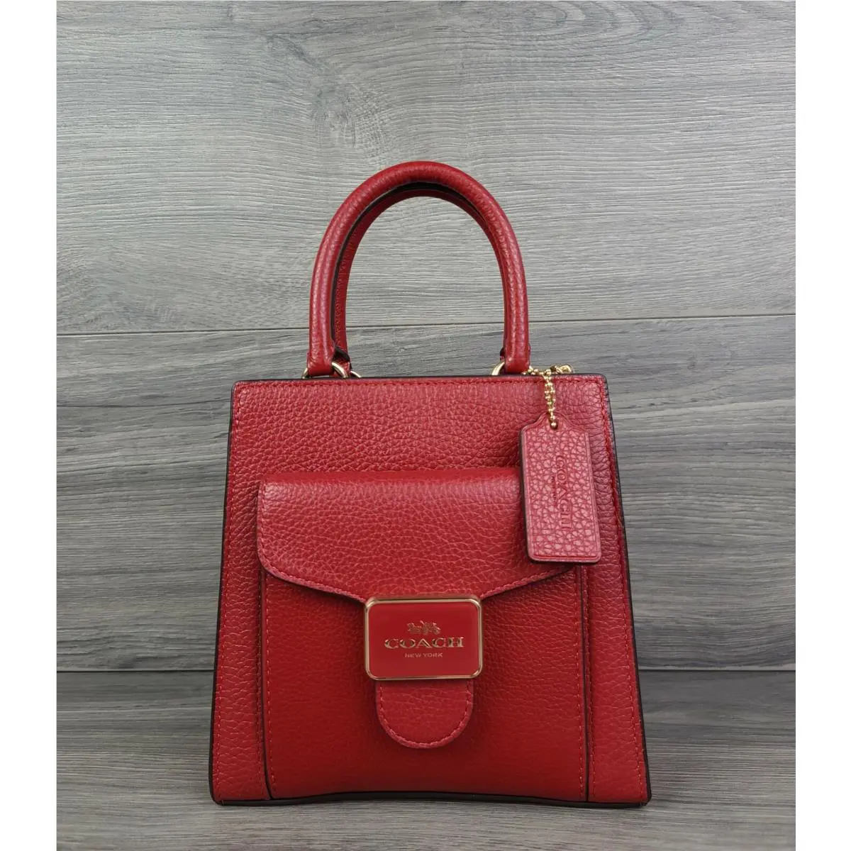 Coach Crossbody Leather Mini Pepper Handbag C6778 1941 Red