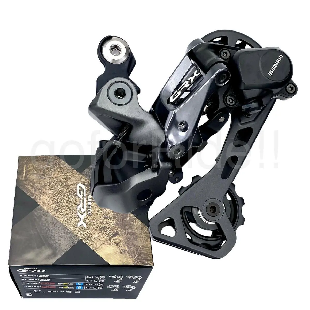 Shimano Grx RD-RX817 Rear Derailleur - 1x11-Speed Long Cage Black Clutch