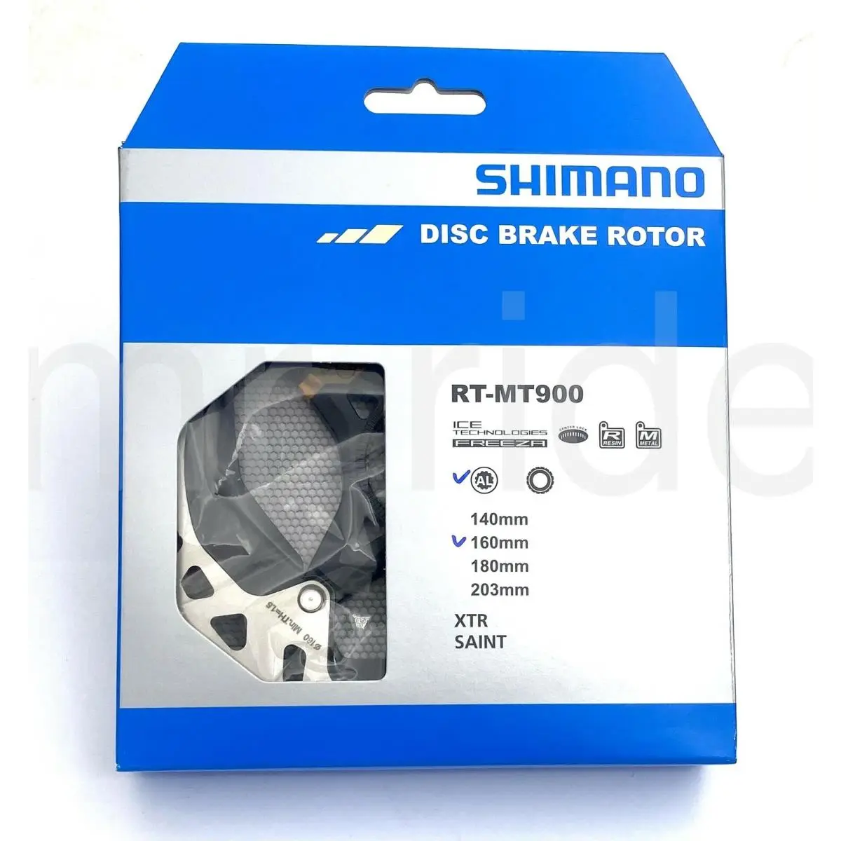 Shimano Xtr/saint Mtb Bike Disc Brake Rotor RT-MT900 160mm Center Lock Ice Tech