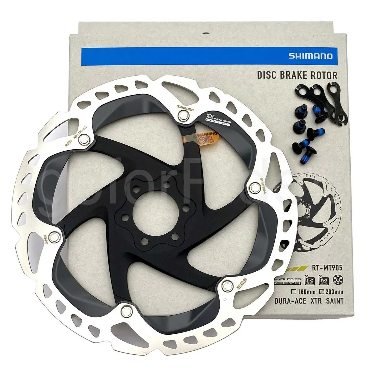 Shimano RT-MT905 203mm 6 Bolt Type IRTMT905M Ice Technologies Freeza Rotor
