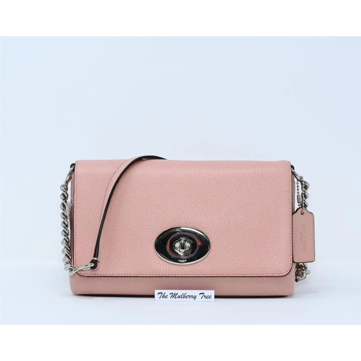 Coach Crosstown Crossbody Blush Pink Polished Pebbled Leather 53083
