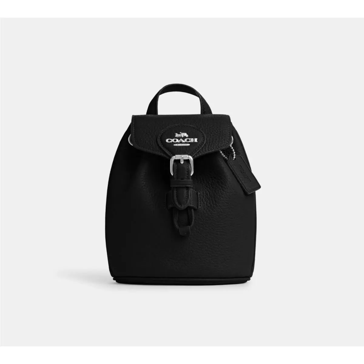 Coach Amelia Convertible Backpack Black Leather Small Crossbody Sling
