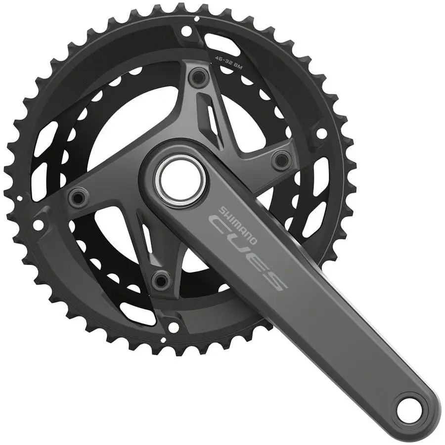 Shimano Cues FC-U6010-2 11-Speed Hollowtech II Crankset - 170mm 46/32T