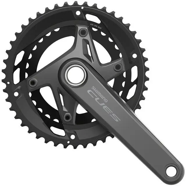 Shimano Cues FC-U6010-2 Crankset - 170mm 11-Speed 46/32t 110 Bcd Hollowtech