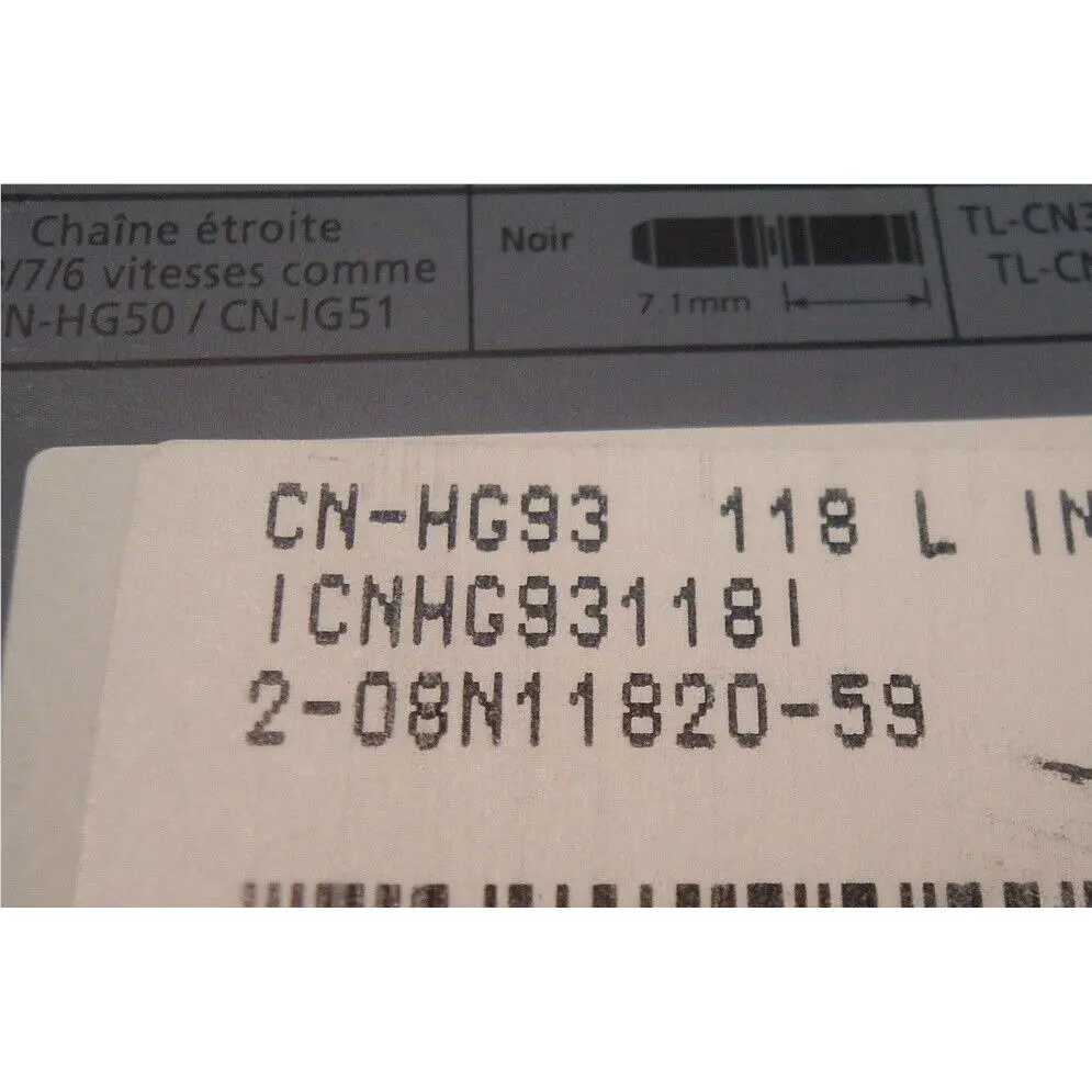 Shimano  - HG93 - CNHG93116 - Silver (UPC: 0689228040809) 2