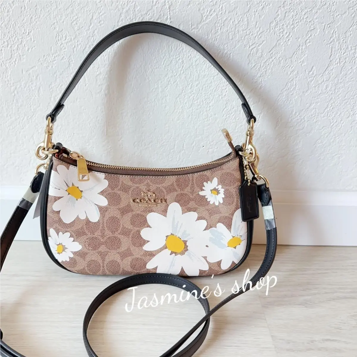 Coach CZ586 Teri Shoulder Bag In Signature Canvas with Floral Print