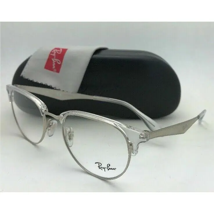 Ray-ban Rx-able Eyeglasses RB 6396 2936 51-19 Clear and Silver Frames