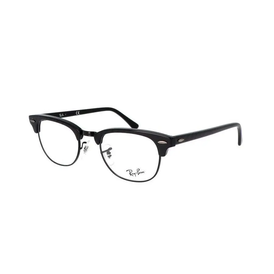 Ray-ban RB5154 8049 Clubmaster Polished Black Marble Eyeglasses - Frame: Polished Black Marble