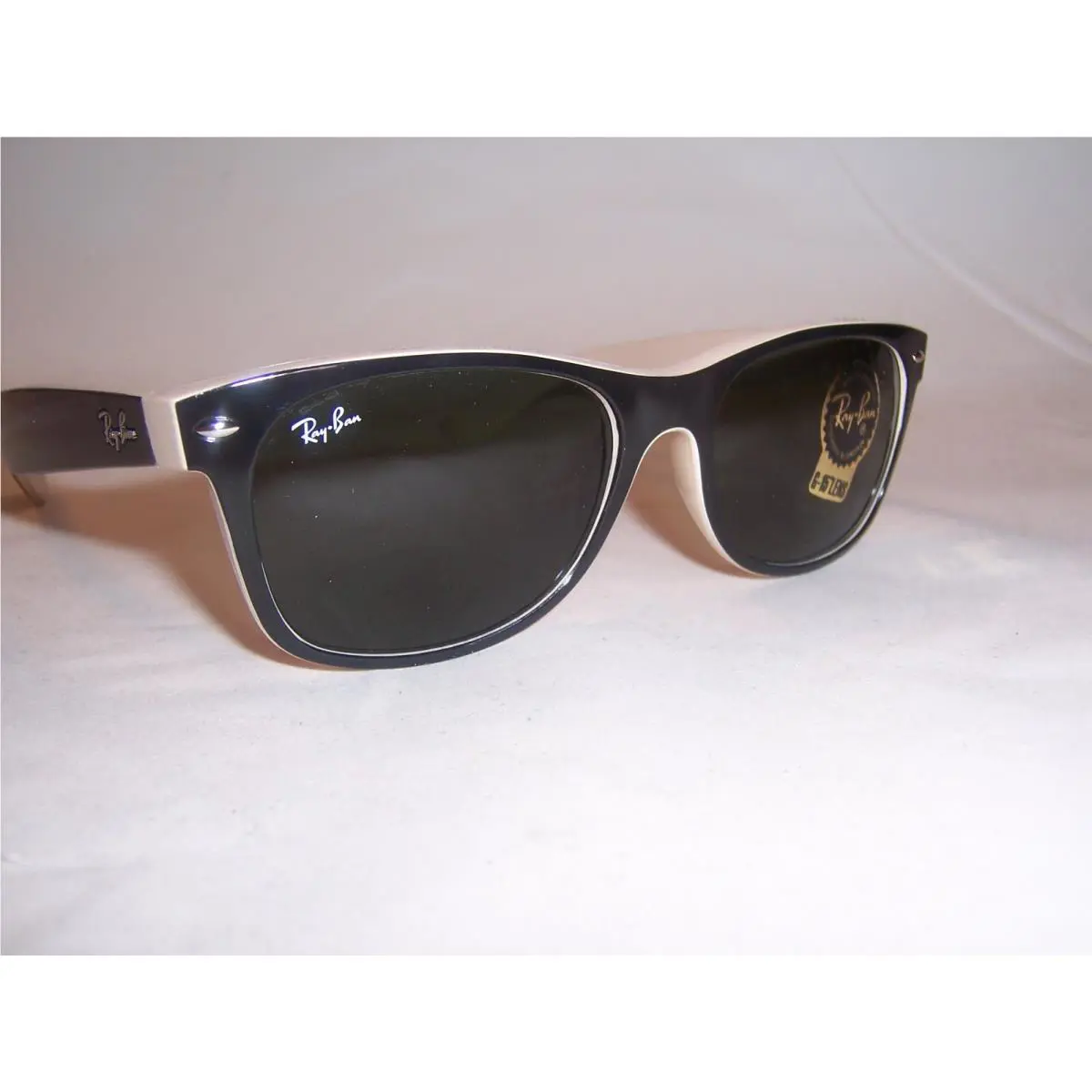 Ray Ban Sunglasses Wayfarer 2132 875 Black Beige/green 55mm