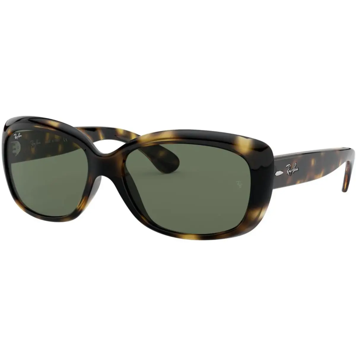 Ray-ban Women`s Jackie Ohh Polished Light Havana/green 58mm Sunglasses - Frame: Multicolor, Lens: Green