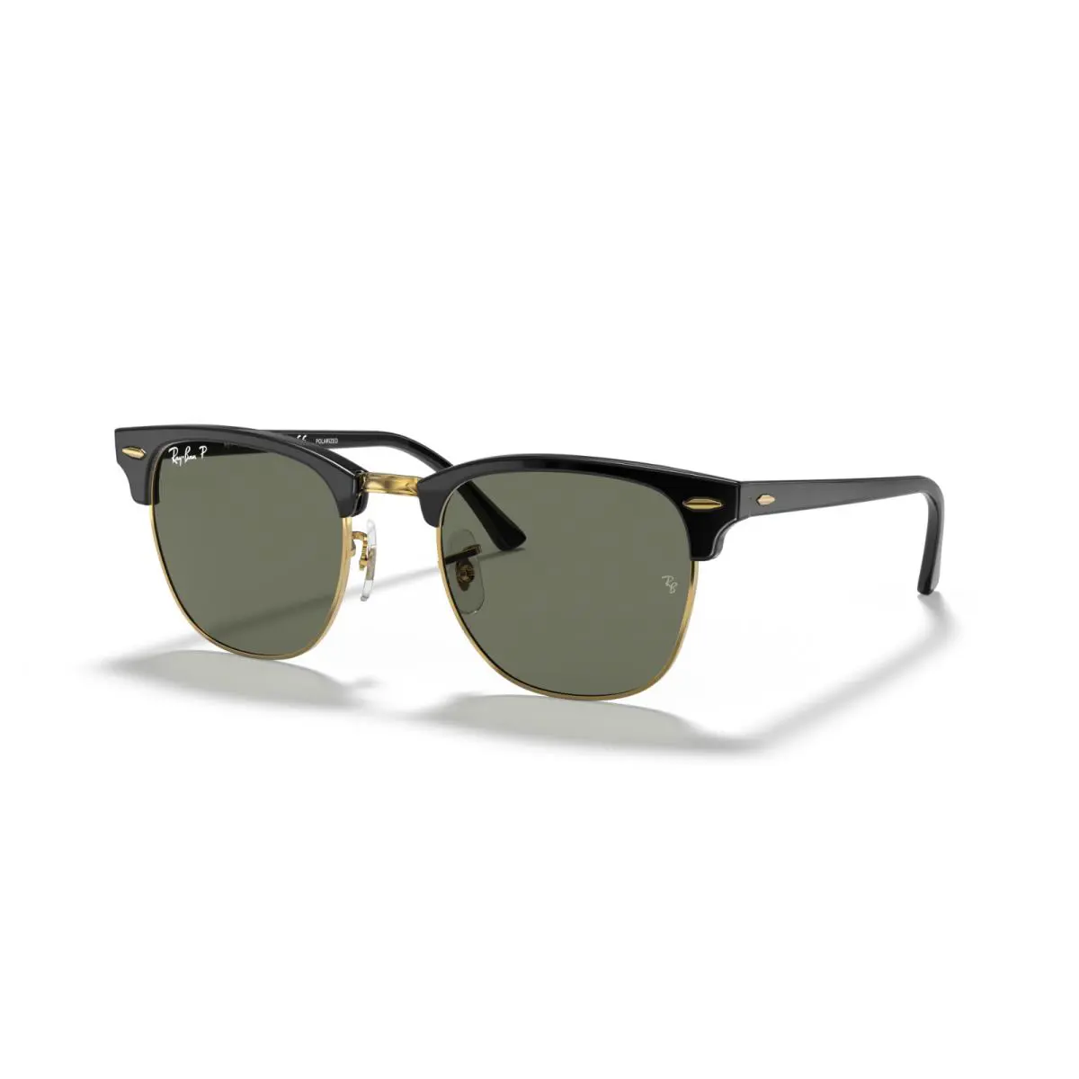 Ray-ban Clubmaster Polished Black Frame /G15 Polarized RB3016 901/58 51-21