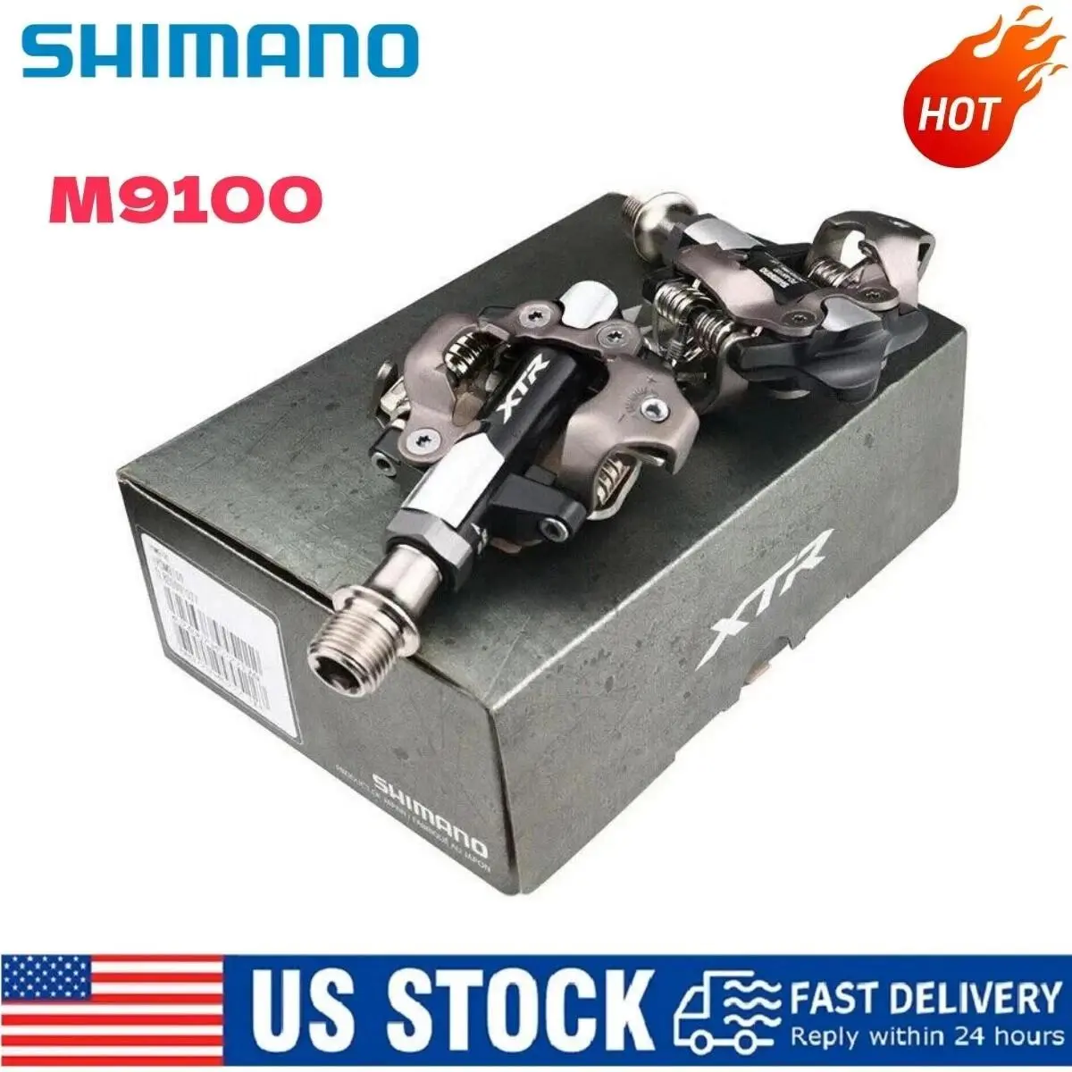 Shimano Xtr PD-M9100 Spd Clipless Pedals w/SH51 Cleat Mtb 9/16 Standard Version