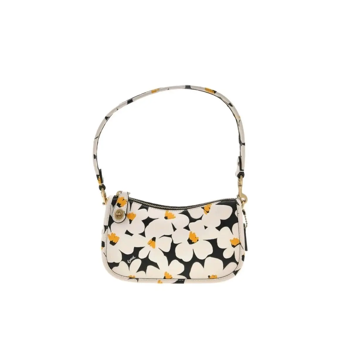 Coach Floral Swinger 20 Shoulder Bag Phone Bag CR509