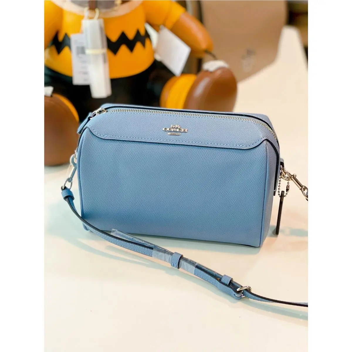 Coach 76629 Bennett Small Blue Leather Crossbody