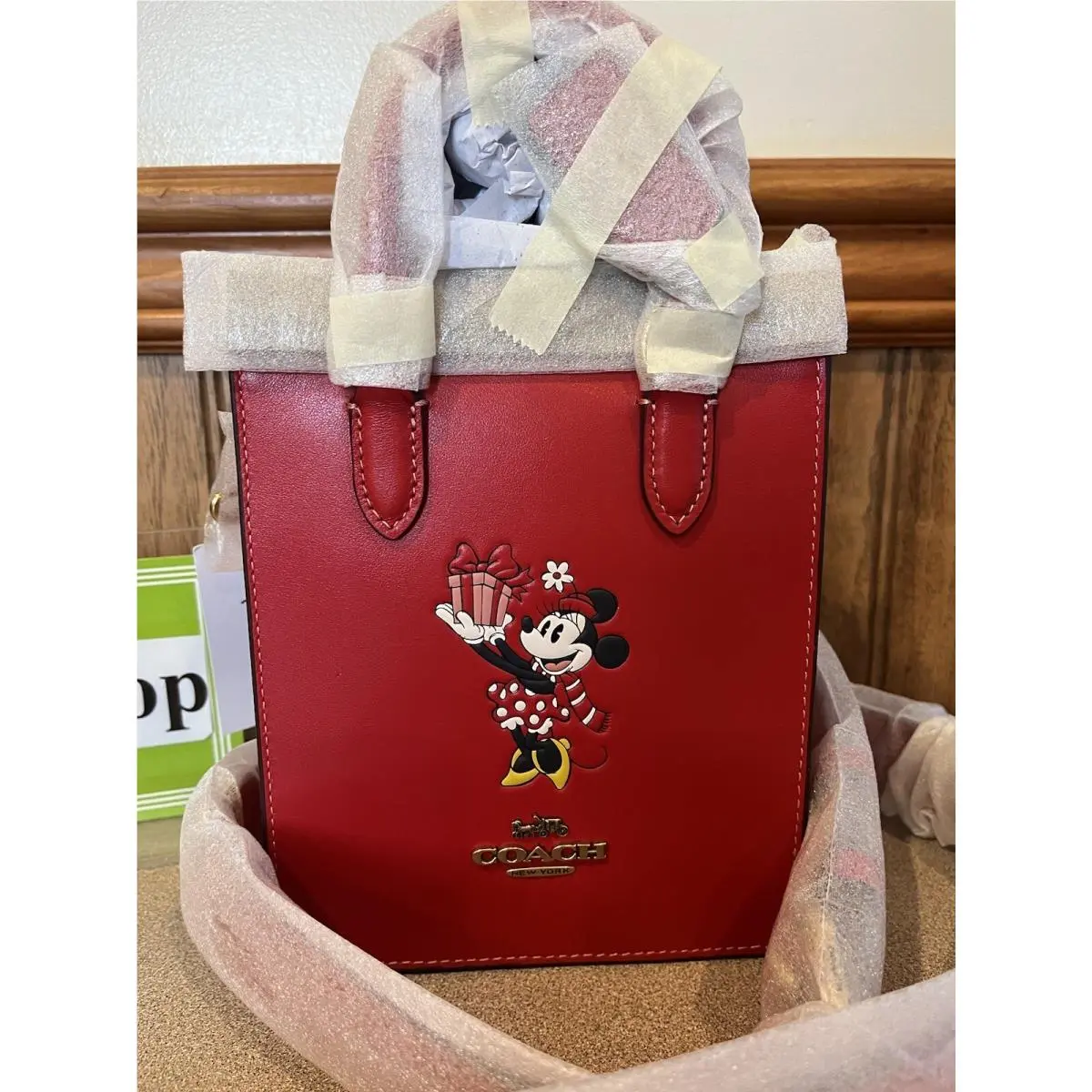 Disney x  North South Mini Tote Minie Mouse Electric Red CN022 by Coach